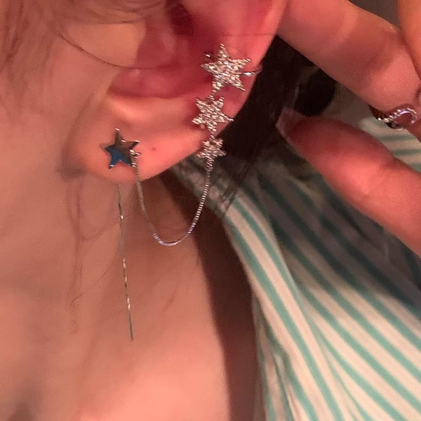 Ear Earring Cuff Star Rhinestone with FashionChic