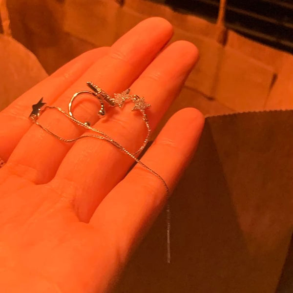 Ear Earring Cuff Star Rhinestone with FashionChic