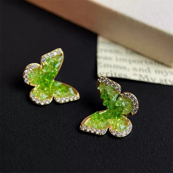 Butterfly Rhinestone Earring Stud FashionChic