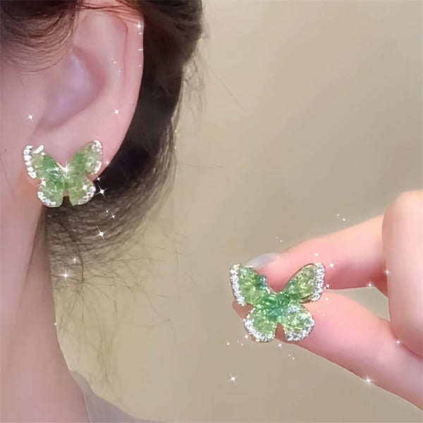 Butterfly Rhinestone Earring Stud FashionChic