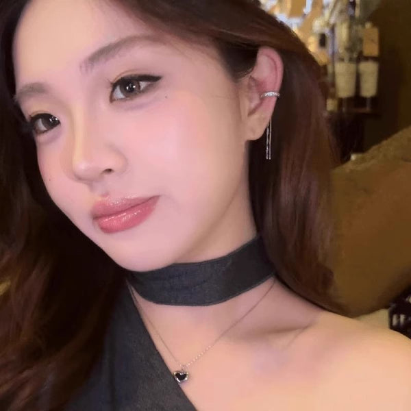 Rhinestone Cuff Stud Ear FashionChic