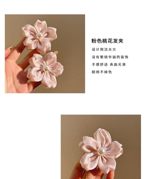 Pearl Set Hair Faux Clip / Flower FashionChic