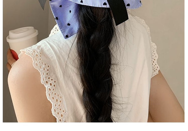 Print Scrunchie Heart Striped Bow FashionChic
