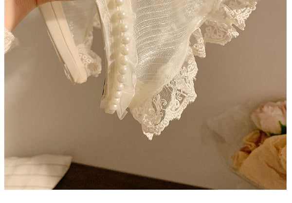 Lace Headband Trim Butterfly Applique FashionChic