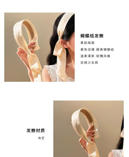Headband Plain Bow FashionChic