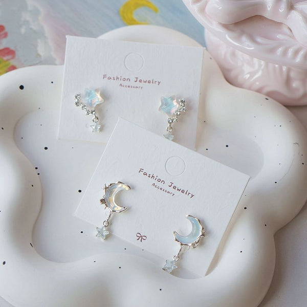 Crescent Earring / Star Drop FashionChic