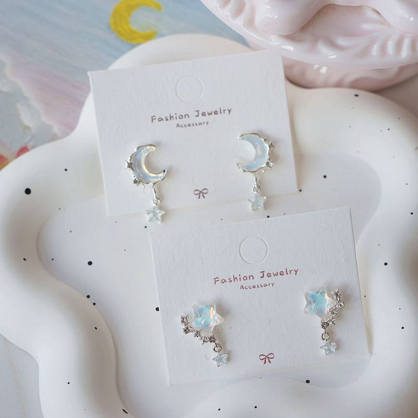 Crescent Earring / Star Drop FashionChic