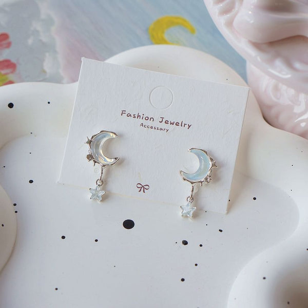 Crescent Earring / Star Drop FashionChic