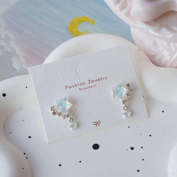 Crescent Earring / Star Drop FashionChic