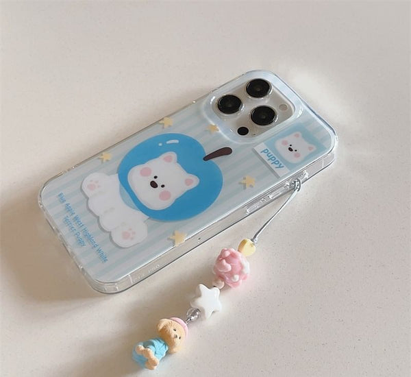 Case Phone / Charm Set Dog FashionChic