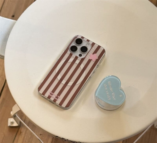 MagSafe) with Phone Star Case Striped Magnetic (Compatible FashionChic