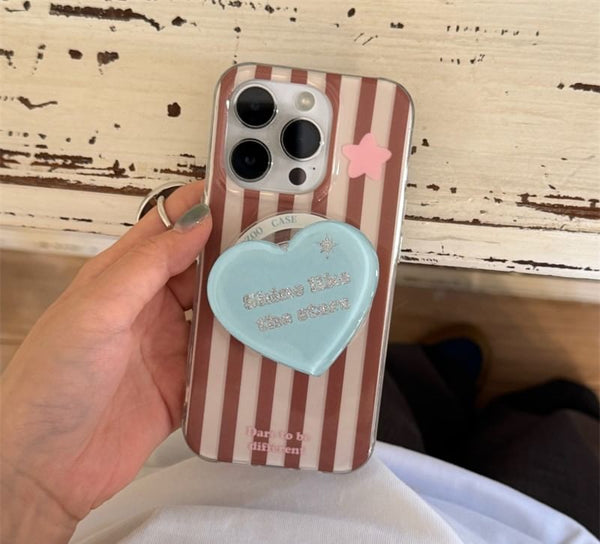 MagSafe) with Phone Star Case Striped Magnetic (Compatible FashionChic