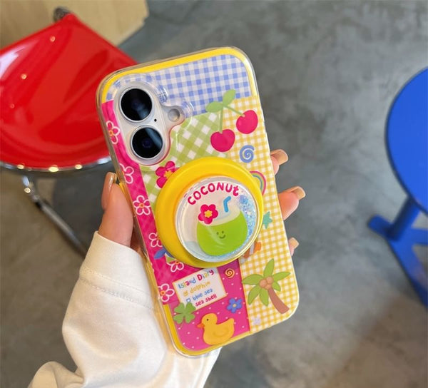 Magnetic Cartoon Phone Case Panel with MagSafe) (Compatible FashionChic