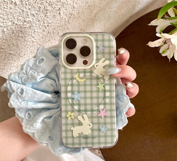 Phone Case Plaid Rabbit FashionChic