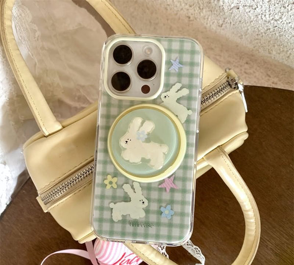 Phone Case Plaid Rabbit FashionChic