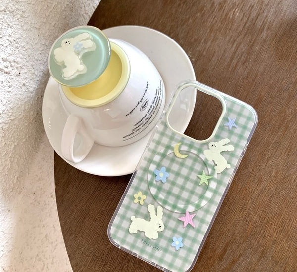 Phone Case Plaid Rabbit FashionChic
