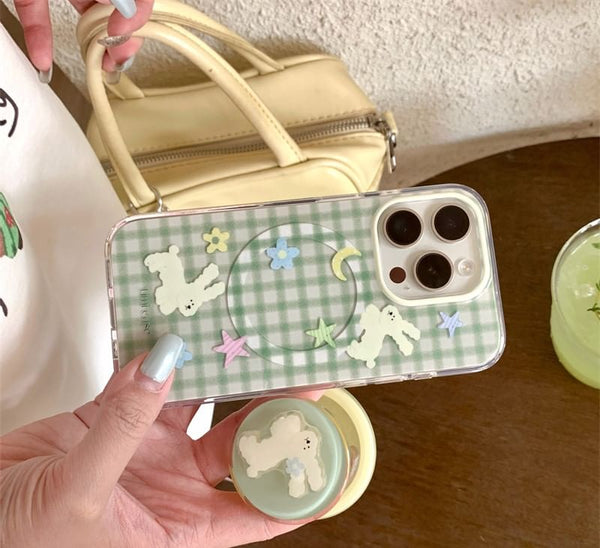 Phone Case Plaid Rabbit FashionChic