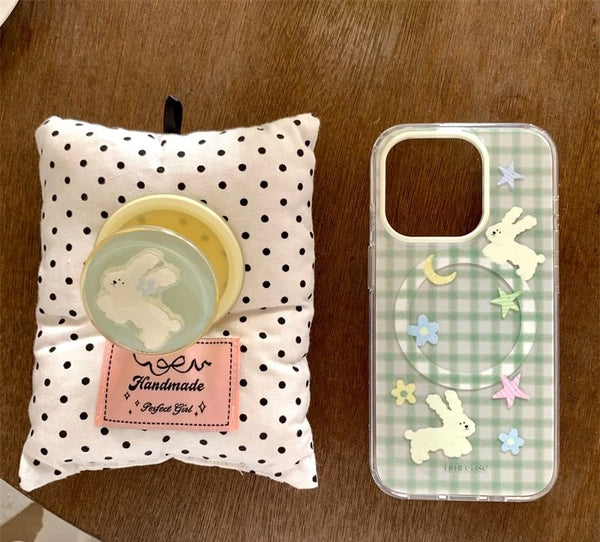 Phone Case Plaid Rabbit FashionChic
