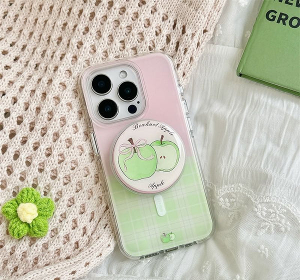 MagSafe) Case with (Compatible Apple Magnetic Phone Plaid FashionChic