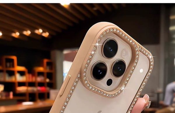 Rhinestone Case iPhone Transparent FashionChic