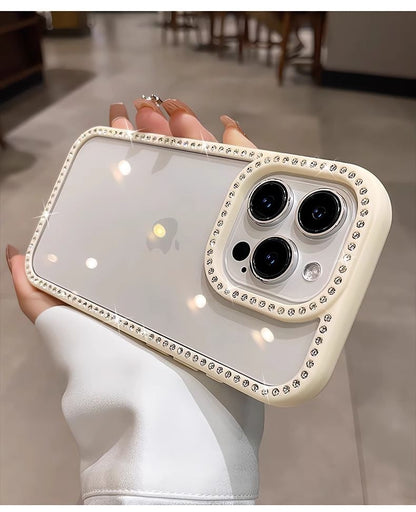 Rhinestone Case iPhone Transparent FashionChic