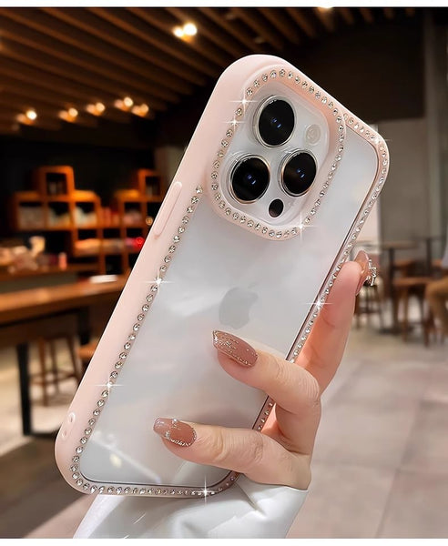 Rhinestone Case iPhone Transparent FashionChic