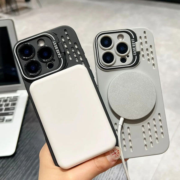(Compatible MagSafe) Perforated Case with Magnetic iPhone FashionChic