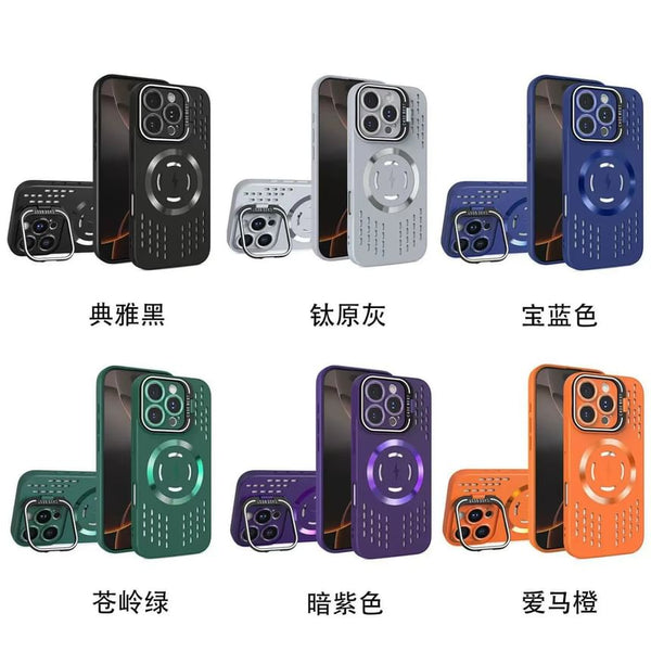 (Compatible MagSafe) Perforated Case with Magnetic iPhone FashionChic