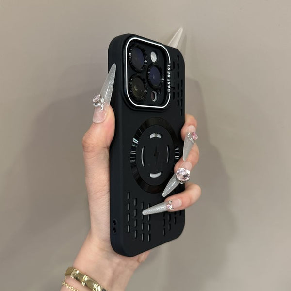 (Compatible MagSafe) Perforated Case with Magnetic iPhone FashionChic