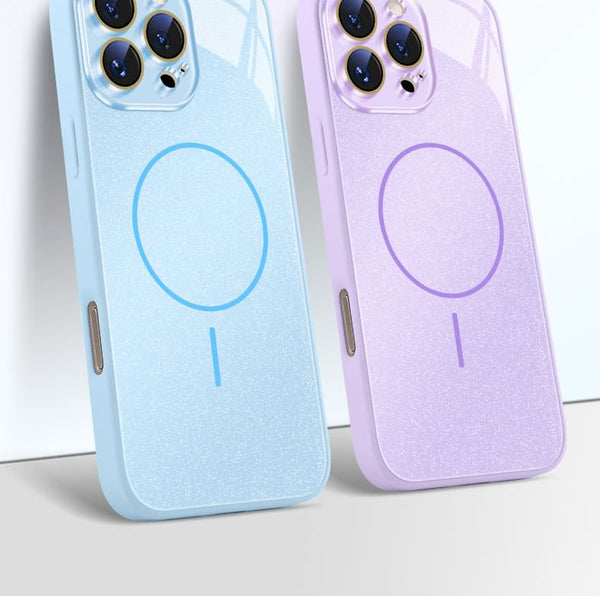 Case (Compatible with Magnetic MagSafe) iPhone Glitter FashionChic