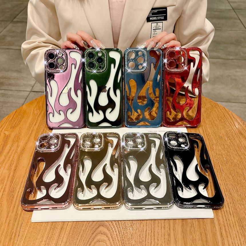 Case iPhone Rhinestone Flame FashionChic