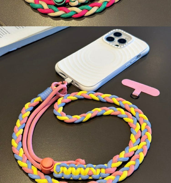Phone Lanyard Braided with Strap Pad FashionChic