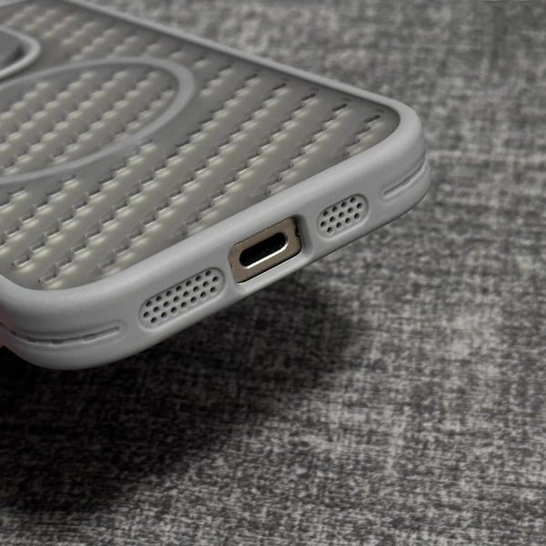 Magnetic Case (Compatible iPhone MagSafe) with Perforated FashionChic