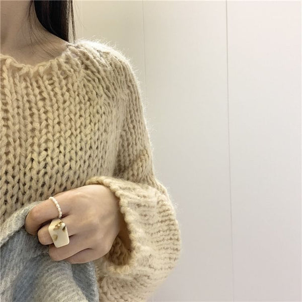 Ring Natural Beaded Pearl FashionChic