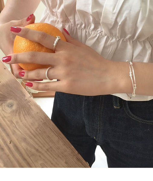 Pearl 925 Bracelet Natural Silver Sterling FashionChic