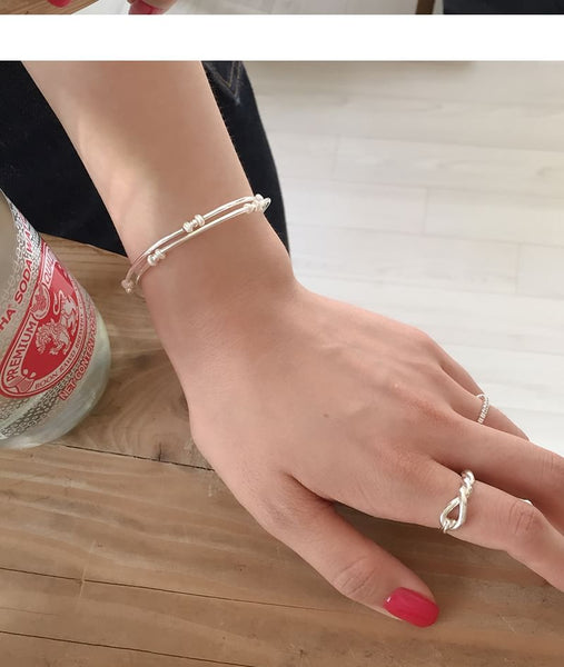 Pearl 925 Bracelet Natural Silver Sterling FashionChic