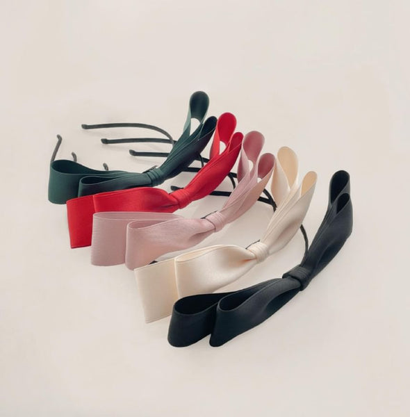 Headband Bow Plain FashionChic
