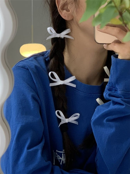 of Set Plain Hair Clip Bow 3: FashionChic