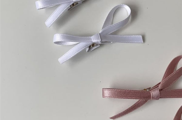 of Set Plain Hair Clip Bow 3: FashionChic