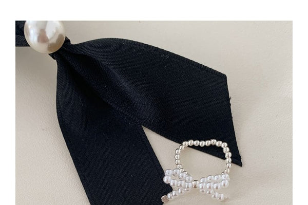 Ring Sterling Beaded 925 Bow Elastic Silver FashionChic