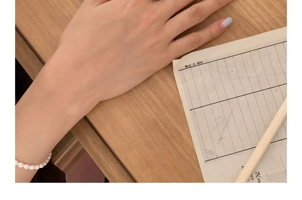 Ring Sterling Beaded 925 Bow Elastic Silver FashionChic