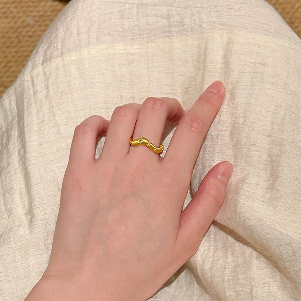 Rhinestone Open Set Ring / FashionChic