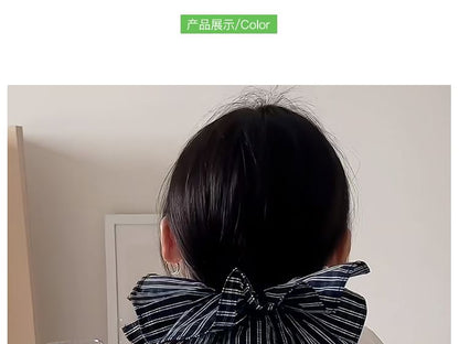 Scrunchie Ruffle Striped FashionChic