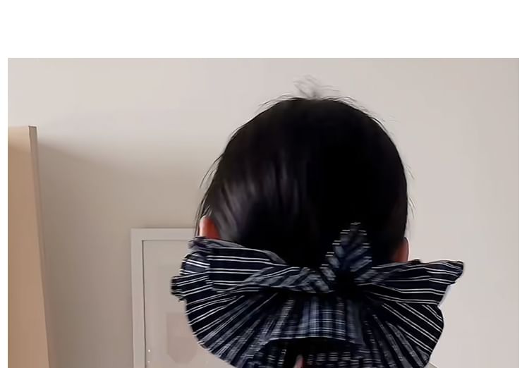 Scrunchie Ruffle Striped FashionChic
