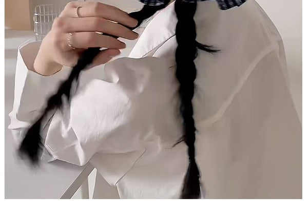 Scrunchie Ruffle Striped FashionChic