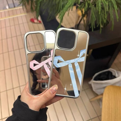 Case Mirror Print Phone Ribbon FashionChic