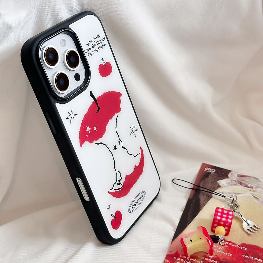 Apple Print Phone Case FashionChic