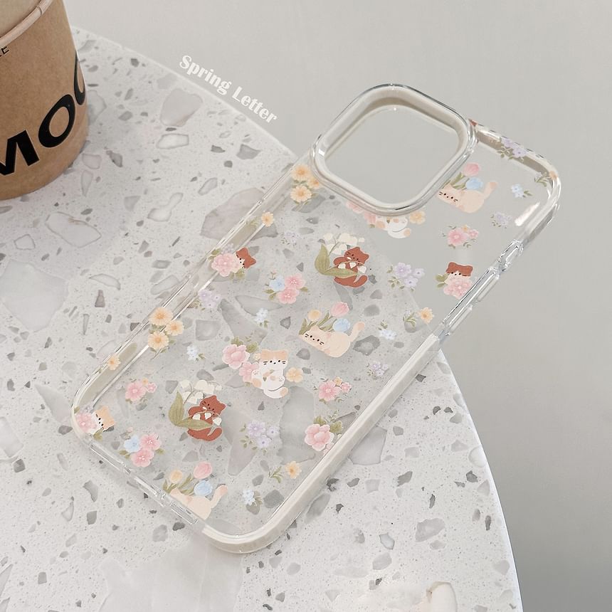 Case Phone Print Cat FashionChic