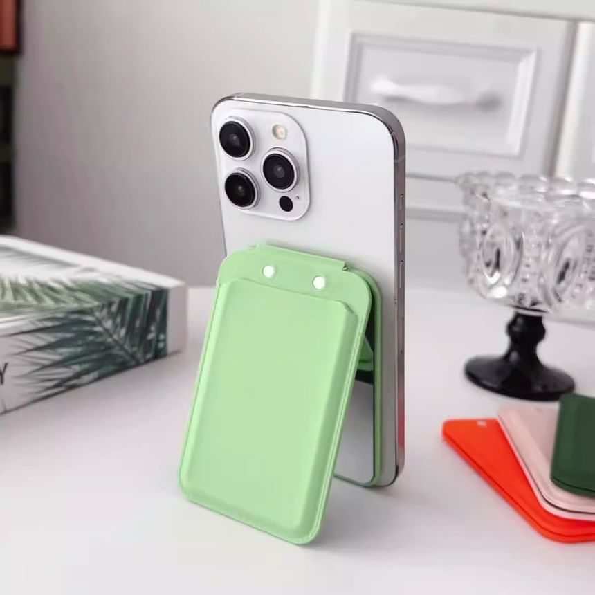 Portable Magnetic Holder MagSafe) Card with Mirror (Compatible FashionChic
