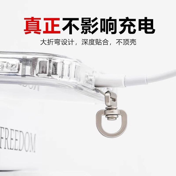 (Various Phone / Steel Stainless Rotatable Designs) Pad Lanyard FashionChic